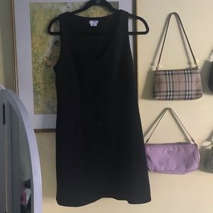 black shift dress
